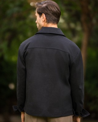 Overshirt Vittorio Mozzio μαύρο