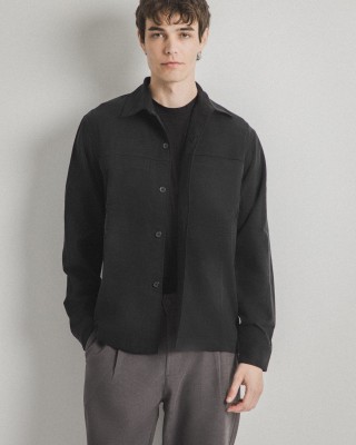 Overshirt Vittorio Primo μαύρο