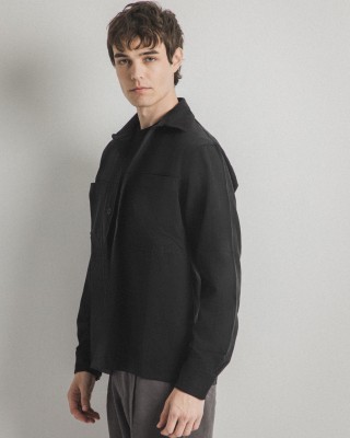 Overshirt Vittorio Primo μαύρο