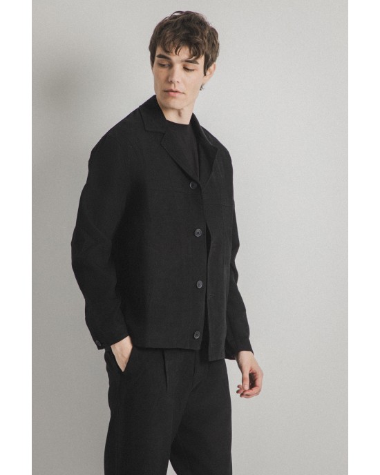 Overshirt Vittorio Francesco μαύρο OVERSHIRT
