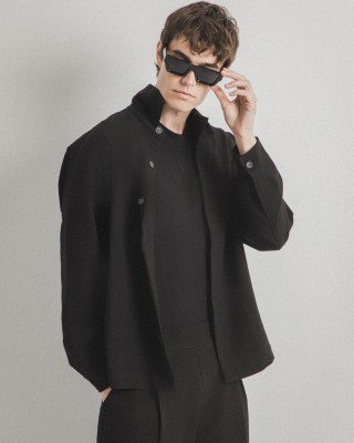 Overshirt Vittorio μαύρο