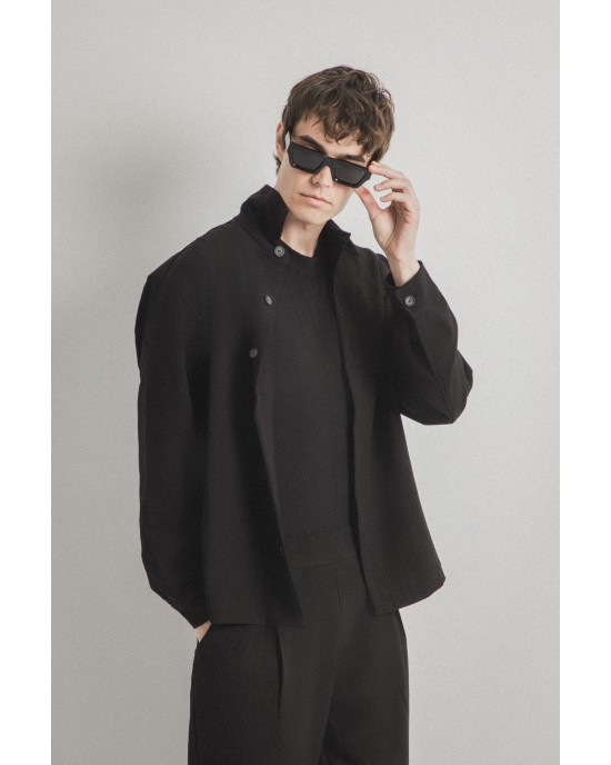 Overshirt Vittorio μαύρο OVERSHIRT