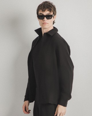 Overshirt Vittorio μαύρο
