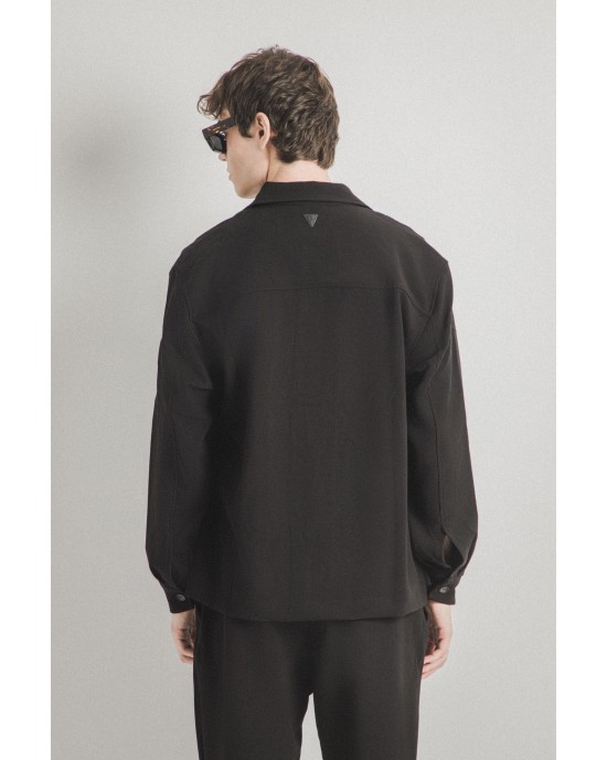 Overshirt Vittorio μαύρο OVERSHIRT