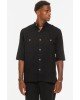 Πουκάμισο Overshirt Vittorio Bianco μαύρο OVERSHIRT