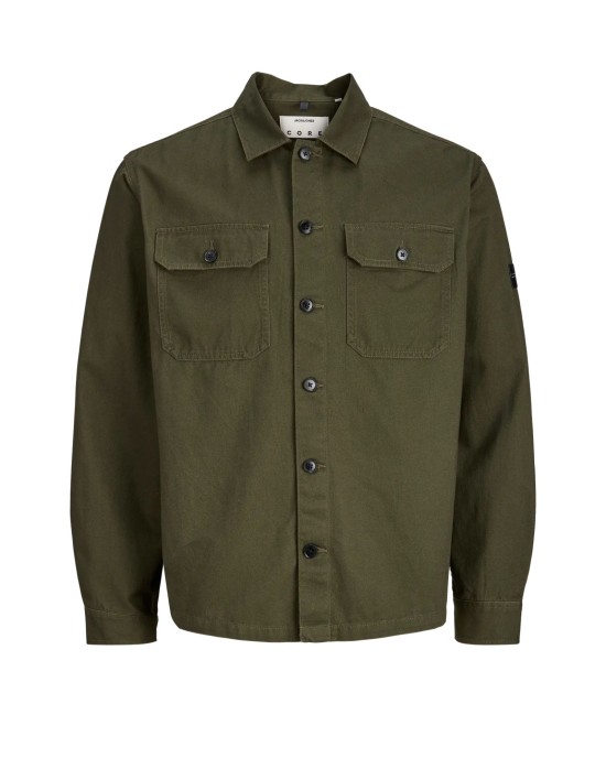 Overshirt Jack n Jones λαδί OVERSHIRT