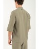 Πουκαμίσα Vittorio Capri λαδί OVERSHIRT