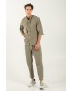 Πουκαμίσα Vittorio Capri λαδί OVERSHIRT