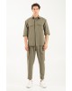 Πουκάμισο Vittorio Bellagio λαδί OVERSHIRT