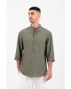 Πουκάμισο Vittorio χακί OVERSHIRT