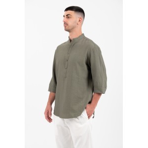 Πουκάμισο Vittorio χακί Πουκάμισο Vittorio χακί