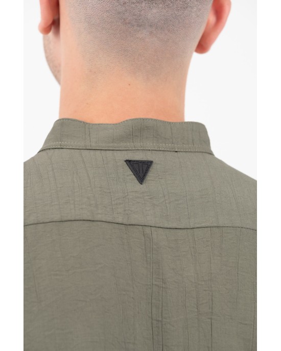 Πουκάμισο Vittorio χακί OVERSHIRT