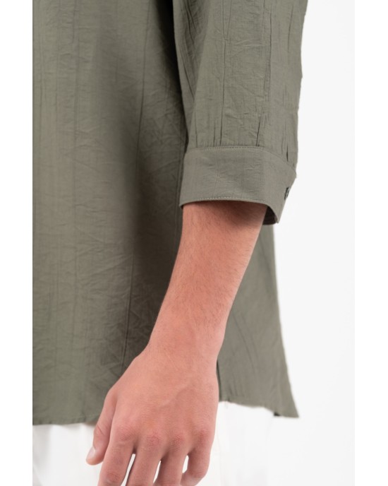 Πουκάμισο Vittorio χακί OVERSHIRT