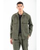 Overshirt Vittorio Arezzio λαδί ΜΠΟΥΦΑΝ