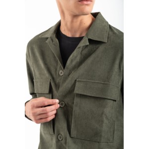 Overshirt Vittorio Arezzio λαδί Overshirt Vittorio Arezzio λαδί