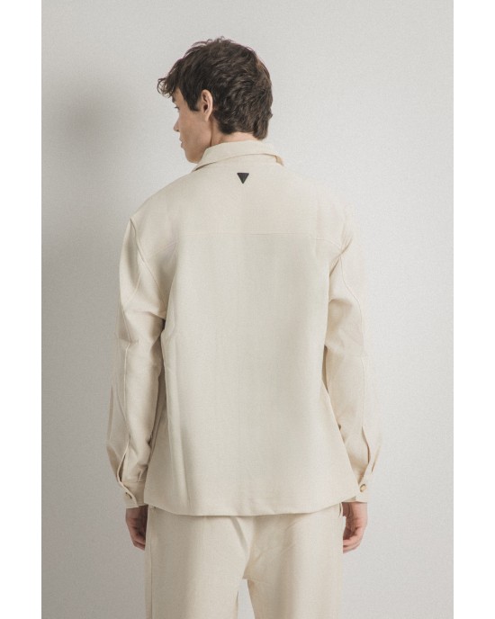 Overshirt Vittorio εκρού OVERSHIRT