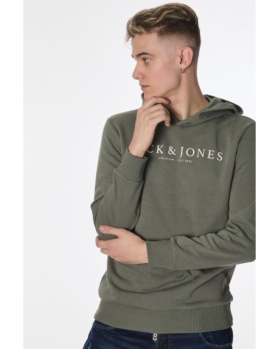 Φούτερ Jack n Jones Χακί ΦΟΥΤΕΡ Φούτερ Jack n Jones Χακί ΦΟΥΤΕΡ