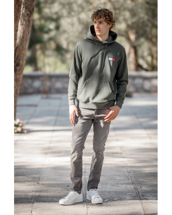 Φούτερ Tommy Jeans λαδί ΦΟΥΤΕΡ