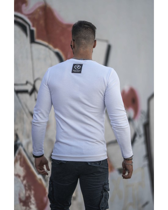 Φούτερ Rebel σε άσπρο χρώμα