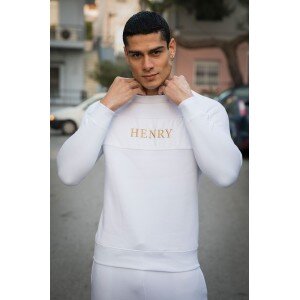 Φούτερ Henry άσπρο Φούτερ Henry άσπρο