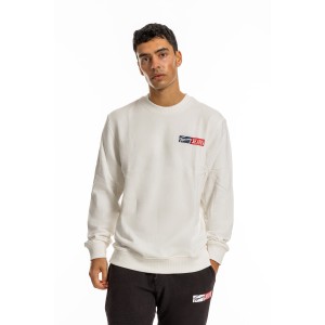 Φούτερ Tommy Jeans άσπρο Φούτερ Tommy Jeans άσπρο