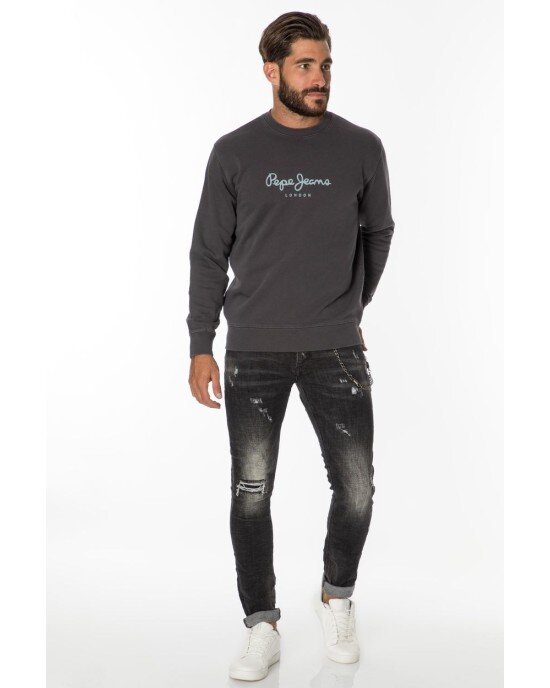 Φούτερ Pepe Jeans γκρι σκούρο Φούτερ Pepe Jeans γκρι σκούρο