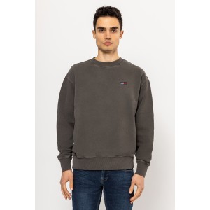 Φούτερ Tommy Jeans γκρι σκούρο Φούτερ Tommy Jeans γκρι σκούρο