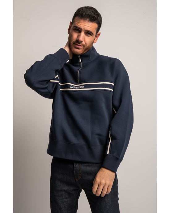 Φούτερ Calvin Klein μπλε ΦΟΥΤΕΡ