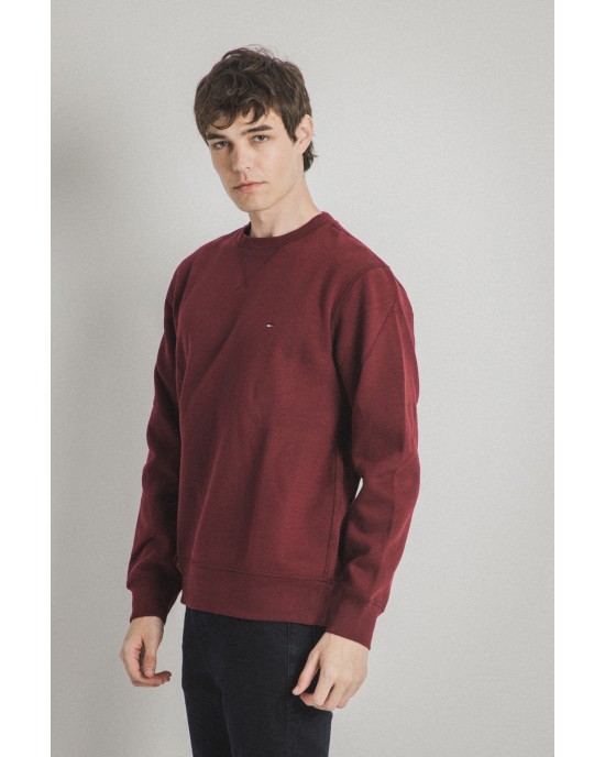 Φούτερ Tommy Hilfiger μπορντό ΦΟΥΤΕΡ