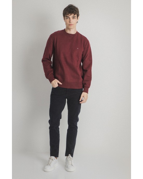 Φούτερ Tommy Hilfiger μπορντό ΦΟΥΤΕΡ