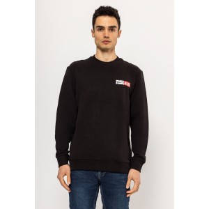 Φούτερ Tommy Jeans μαύρο Φούτερ Tommy Jeans μαύρο