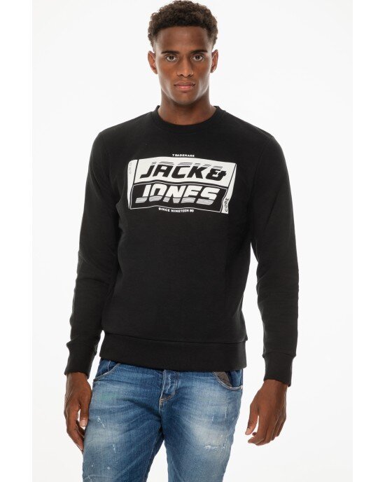 Φούτερ Jack n Jones μαύρο ΦΟΥΤΕΡ