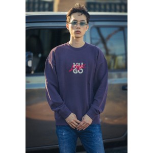 Φούτερ Hugo μωβ