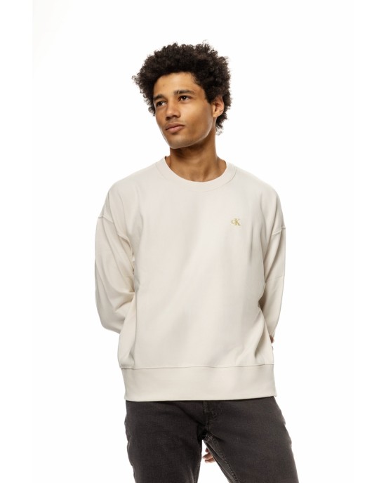 Φούτερ Calvin Klein εκρού ΦΟΥΤΕΡ