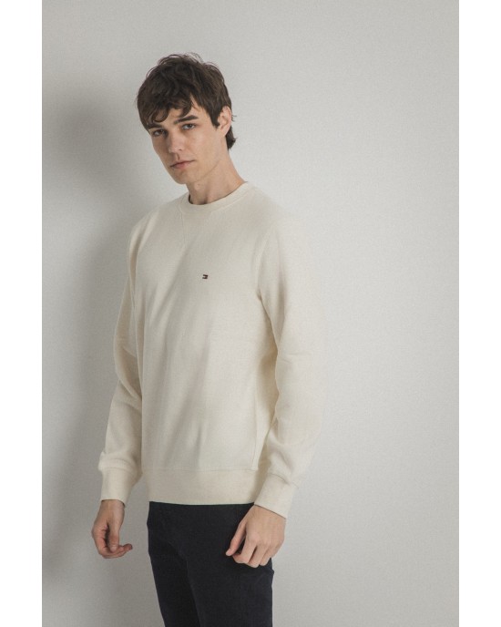 Φούτερ Tommy Hilfiger εκρού ΦΟΥΤΕΡ