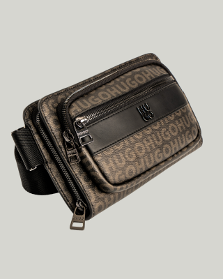 Τσαντάκι χιαστί Hugo μαύρο