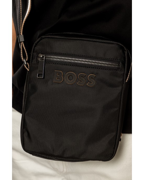 Τσαντάκι χιαστί Boss μαύρο ΣΑΚΙΔΙΑ
