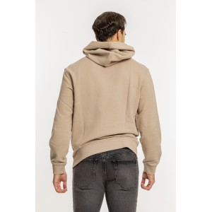 Ζακέτα φούτερ Calvin Klein μπεζ Ζακέτα φούτερ Calvin Klein μπεζ