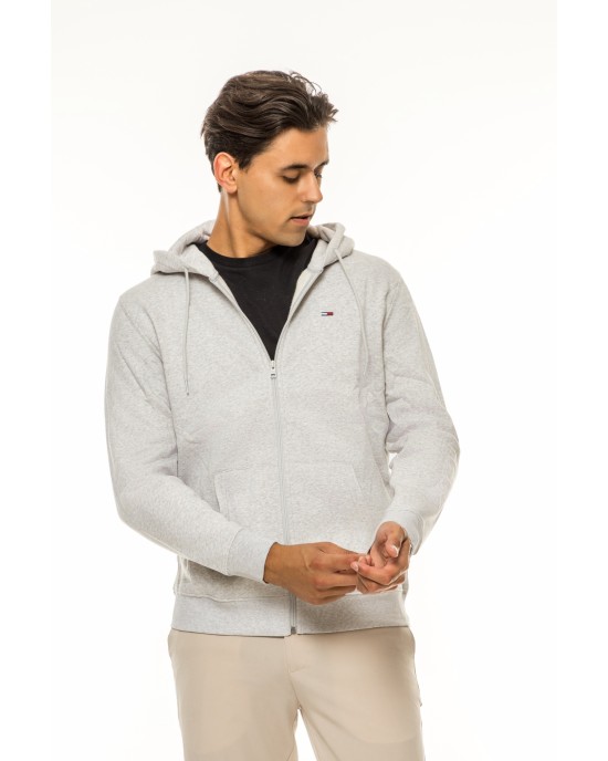 Ζακέτα φούτερ Tommy Jeans γκρι ΦΟΥΤΕΡ