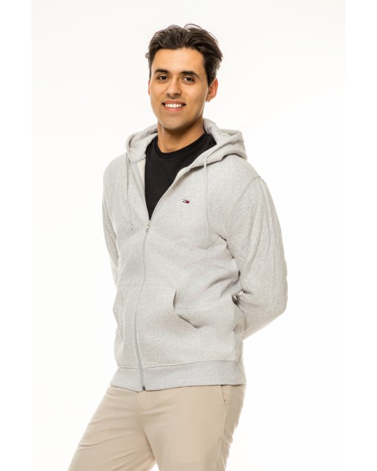 Ζακέτα φούτερ Tommy Jeans γκρι ΦΟΥΤΕΡ