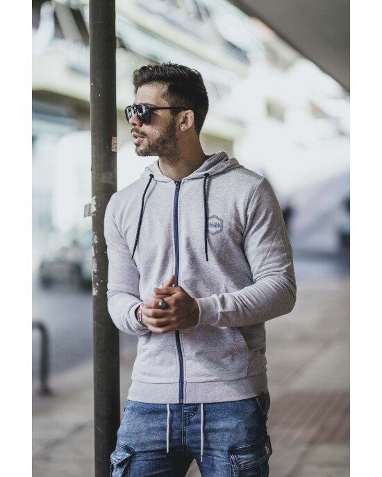 Ζακέτα Jack n Jones γκρι Ζακέτα Jack n Jones γκρι