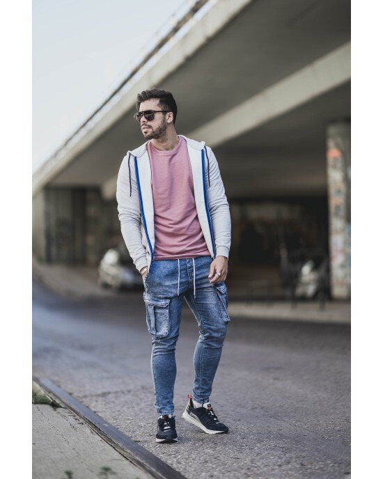 Ζακέτα Jack n Jones γκρι Ζακέτα Jack n Jones γκρι