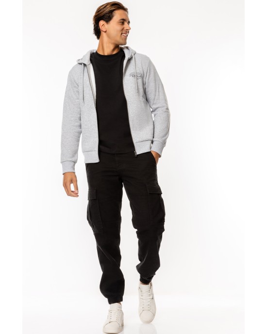 Ζακέτα Jack n Jones γκρι ΦΟΥΤΕΡ