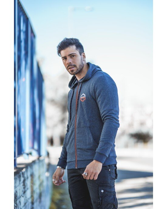 Ζακέτα Jack n Jones μπλε Ζακέτα Jack n Jones μπλε