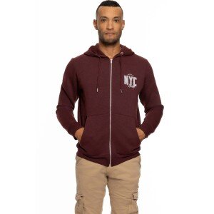 Ζακέτα Jack n Jones μπορντό Ζακέτα Jack n Jones μπορντό