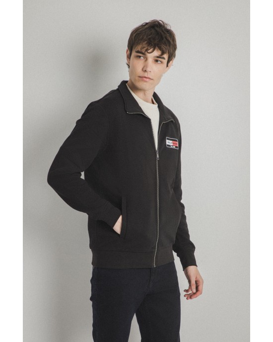 Ζακέτα Tommy Hilfiger μαύρη ΦΟΥΤΕΡ