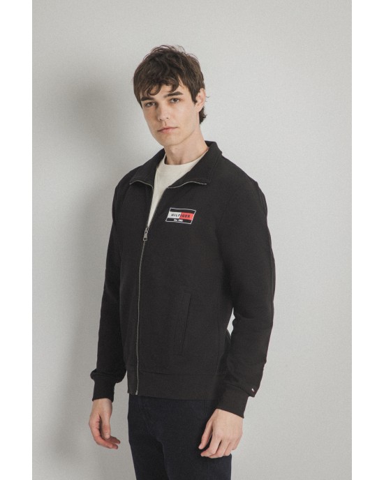 Ζακέτα Tommy Hilfiger μαύρη ΦΟΥΤΕΡ