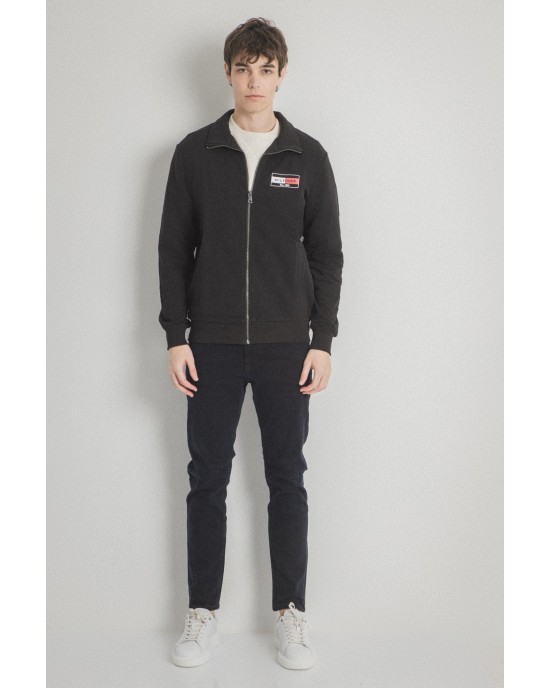 Ζακέτα Tommy Hilfiger μαύρη ΦΟΥΤΕΡ