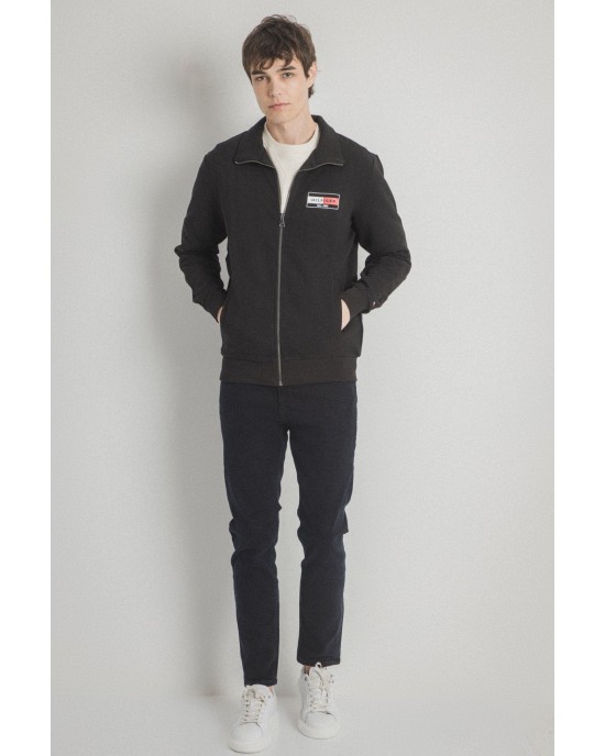 Ζακέτα Tommy Hilfiger μαύρη ΦΟΥΤΕΡ