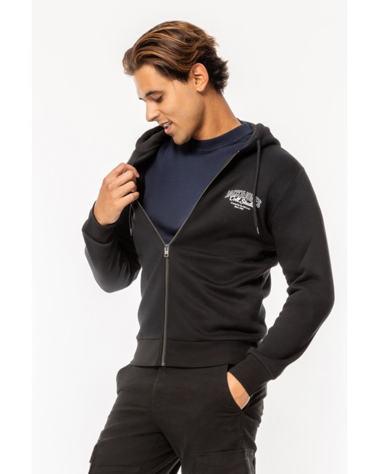 Ζακέτα Jack n Jones μαύρη ΦΟΥΤΕΡ